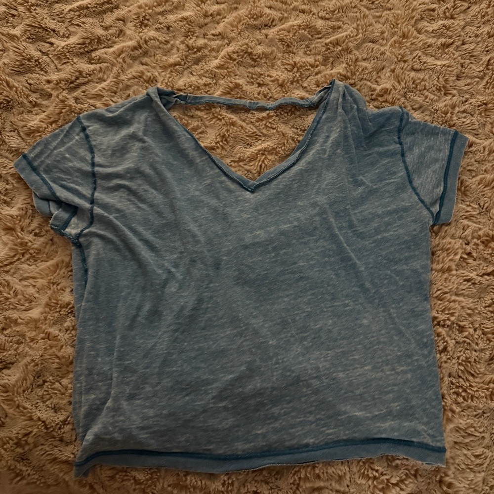 Free People Open Back V-Neck Women's Top